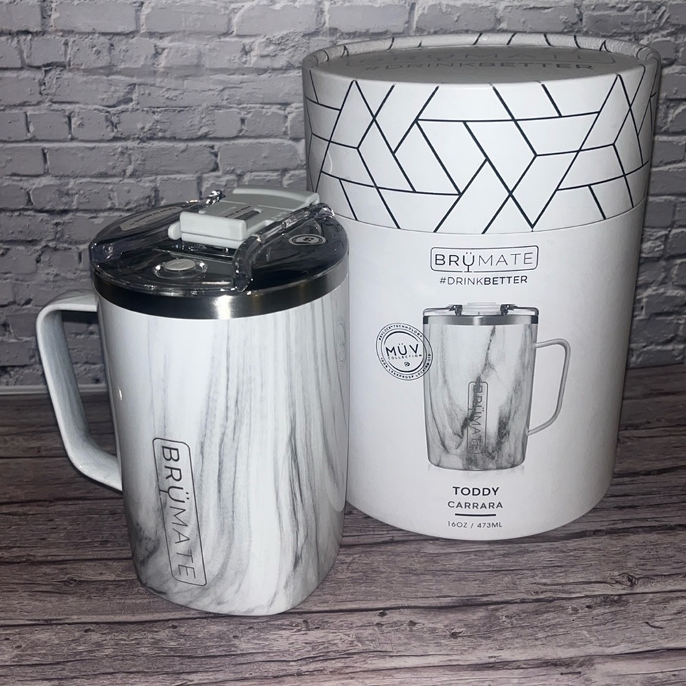 NIB BruMate 16oz Toddy in Carrara